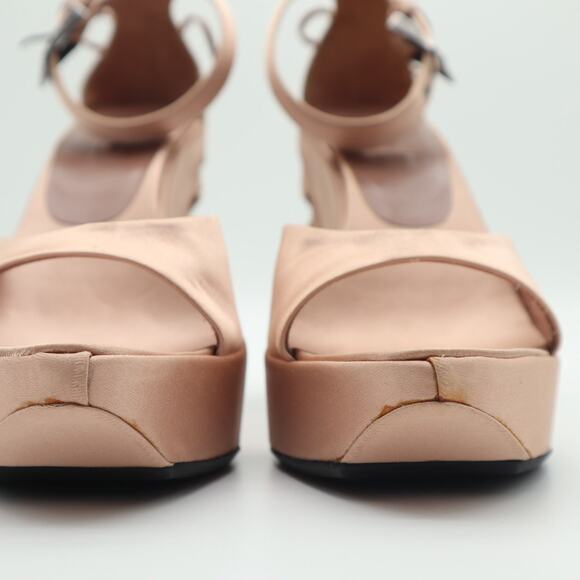 Alaïa Ballerina Coquette Lace Up Ankle Strap Wedges Size 37.5 - Picture 10 of 16